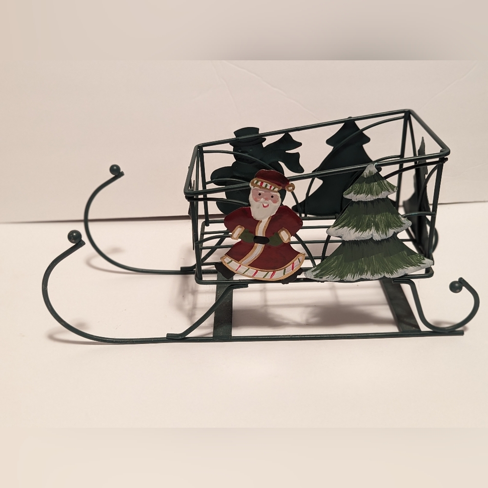 Snowman & Santa Sleigh Centerpiece